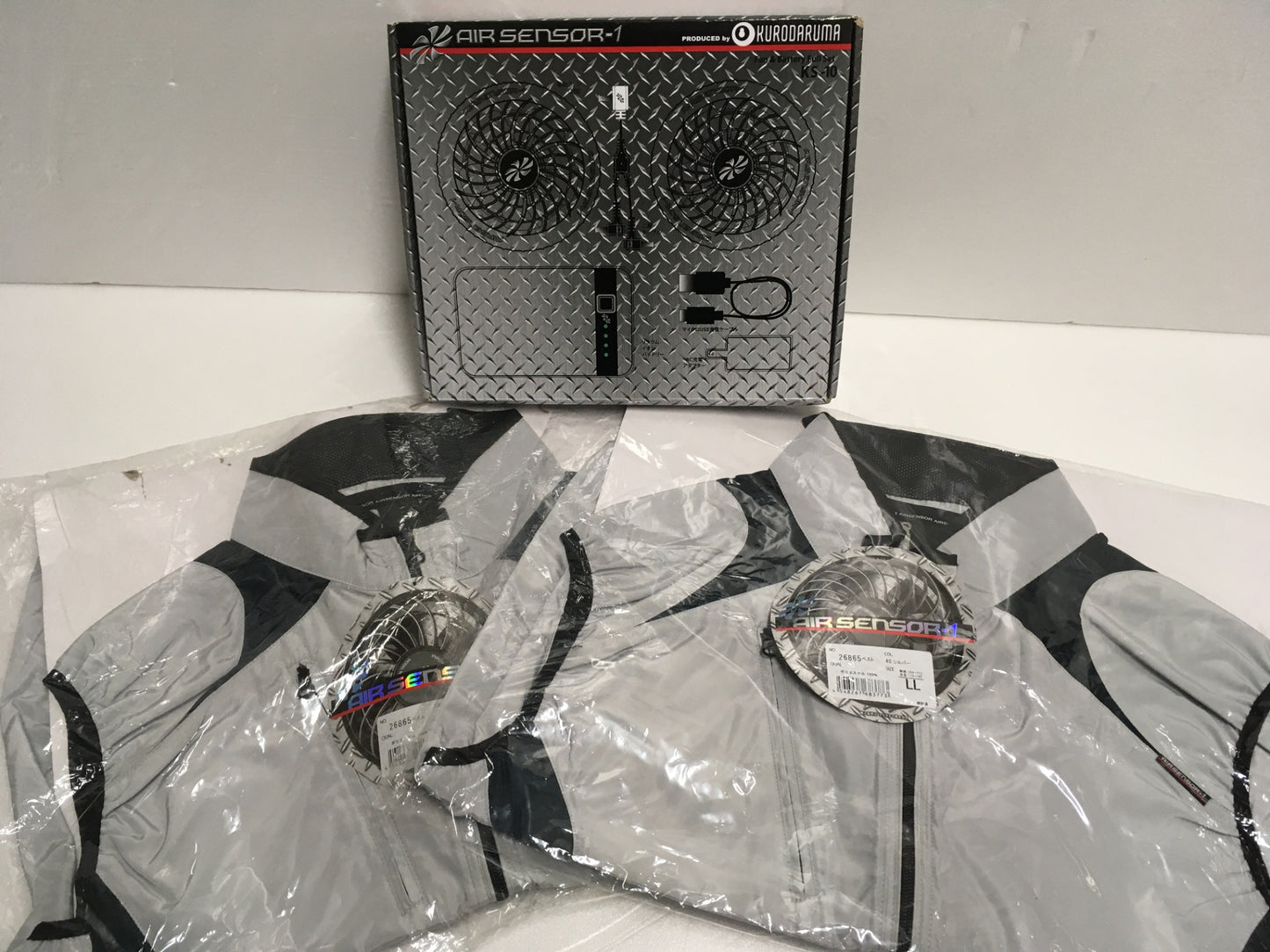 ※送料無料※ クロダルマ AIR SENSOR-1 ファンバッテリー KS-10 26586ベスト サイズL サイズLL 3点セット 未使用 囗G
