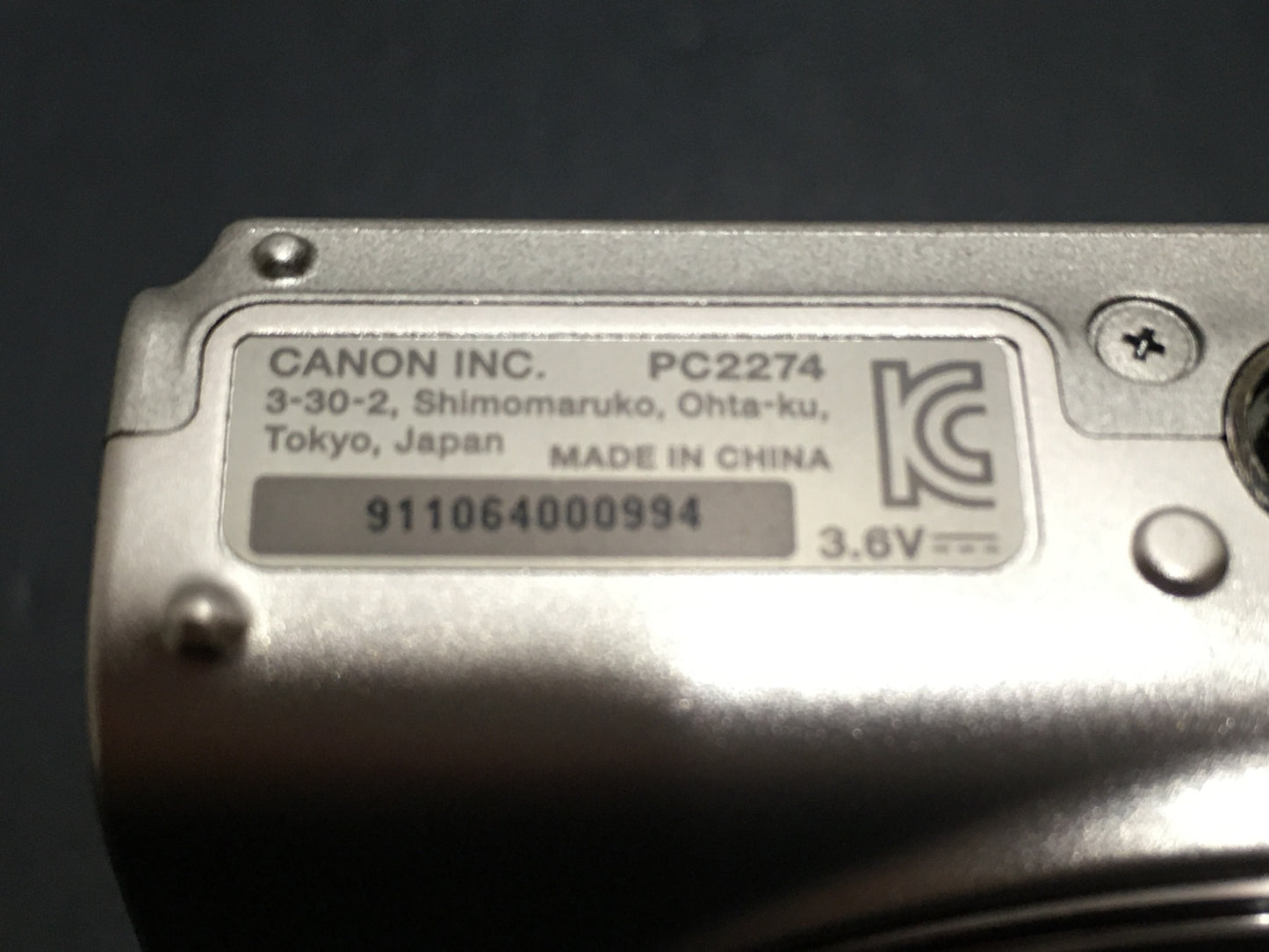 ※送料無料※ CANON IXY650 コンパクトデジタルカメラ 通電確認済み ジャンク品 囗G
