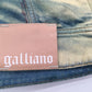 ※送料無料※ JOHN GALLIANO ジョンガリアーノ レディース 総柄 デニムジャケット EUサイズ表記44 古着 囗G