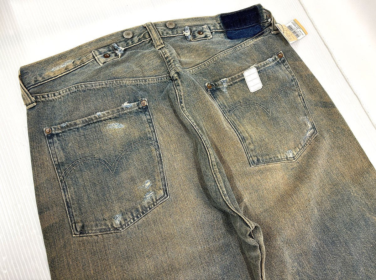 リーバイス LVC 27501-0004 デニムパンツ ジーンズ ダメージ リペア加工 W36 日本製 Levi's Vintage Clothing
