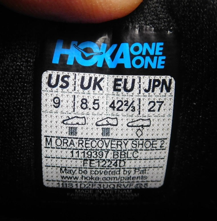 HOKA ONE ONE リカバリーシューズ ORA RECOVERY SHOE 2 1119397 ブラック size:27cm囗T巛