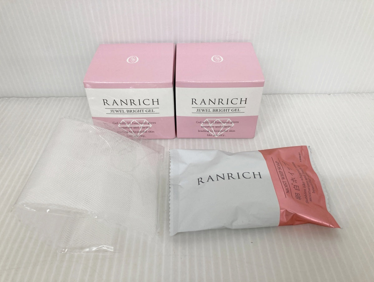 薬用 ランリッチ 美白オールインワン 宝石ジェル2箱＋ソープ1個