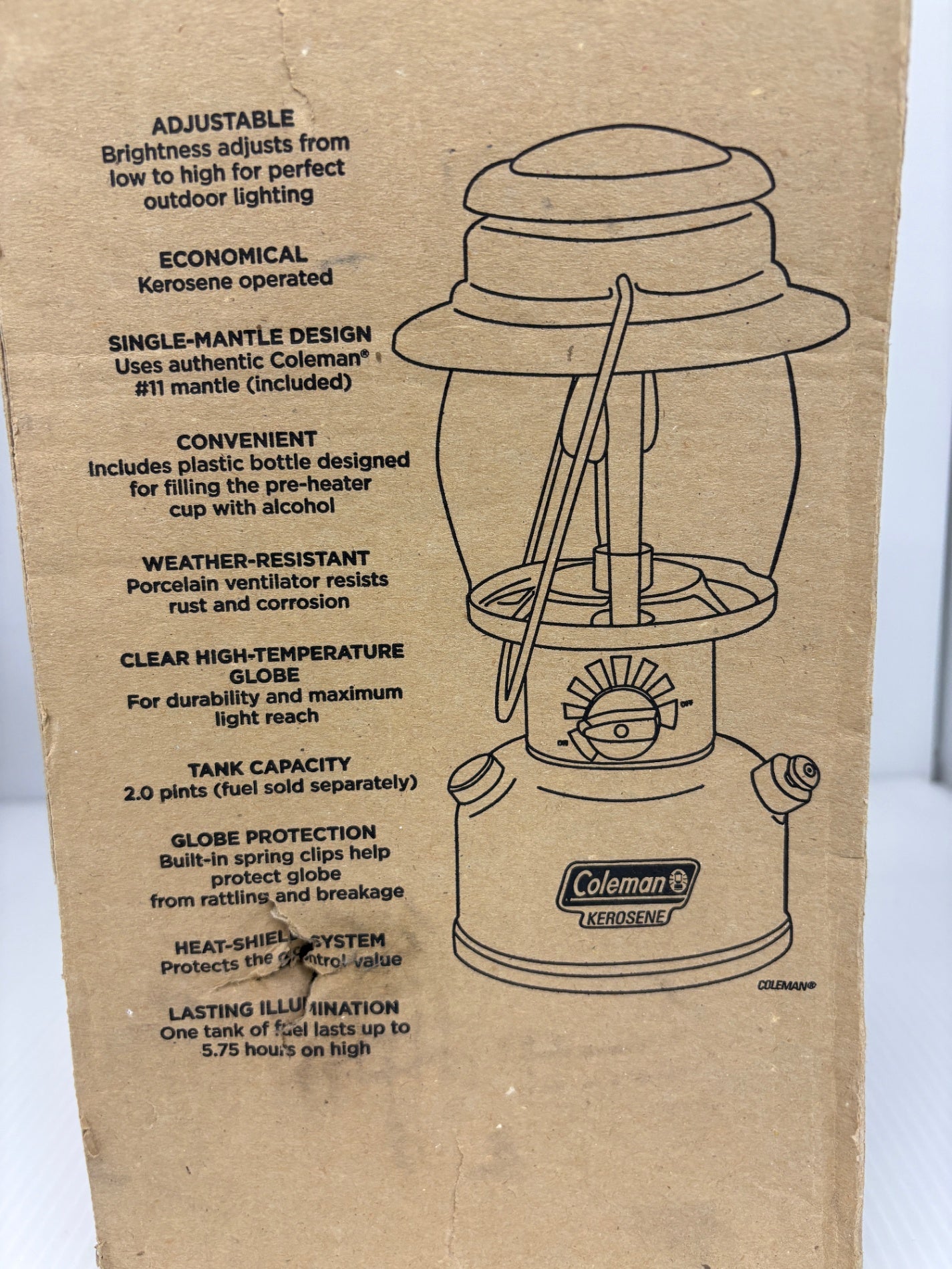 ジャンク Coleman コールマン ケロシンランタン 灯油ランタン 箱付き 639C