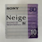 未開封 SONY Neige 録音用MD 80分 10枚 10MDW80NED 日本製