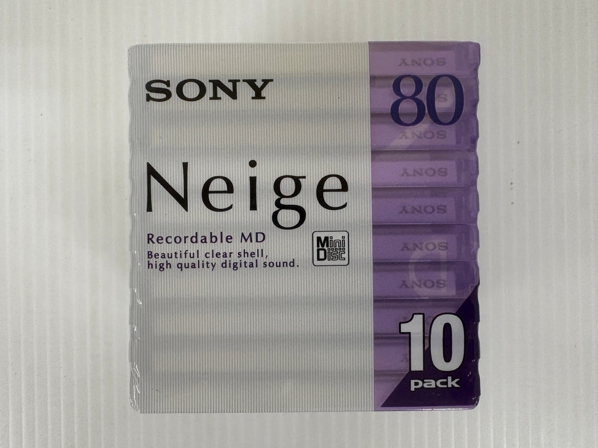 未開封 SONY Neige 録音用MD 80分 10枚 10MDW80NED 日本製