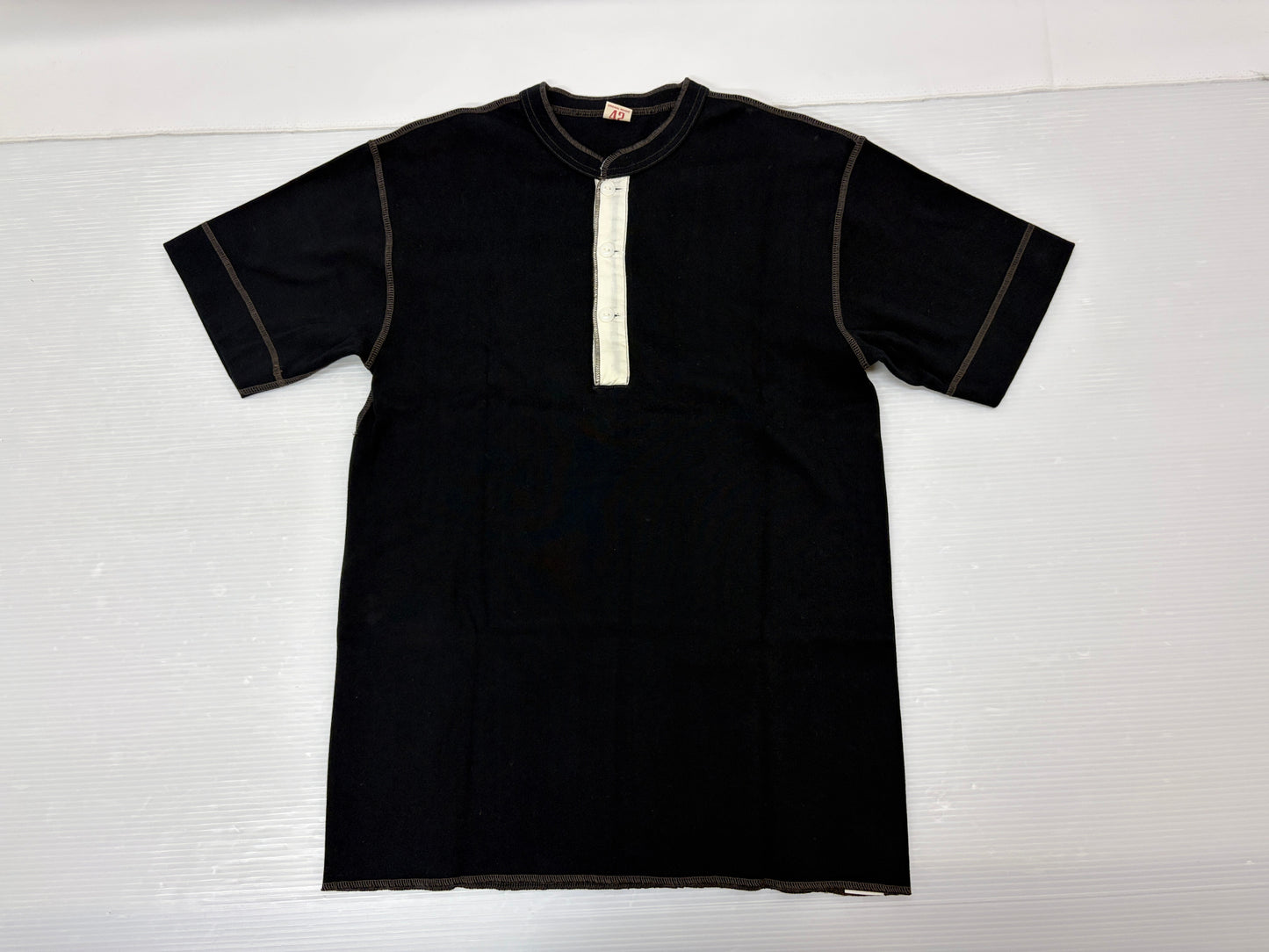 リアルマッコイズ Tシャツ サイズL 半袖 ヘンリーネック ジョーマッコイ The Real McCoy's BALLPARK JOE MCCOY