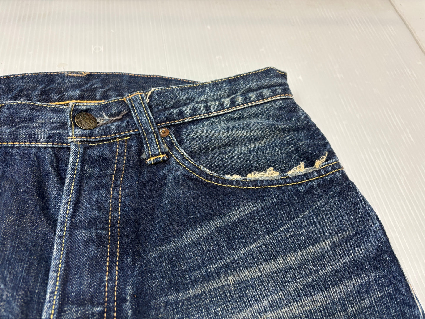 シュガーケーン SC40065H USED加工 デニムパンツ W32 スター ジーンズ 東洋エンタープライズ TOYO SUGAR CANE STAR JEANS