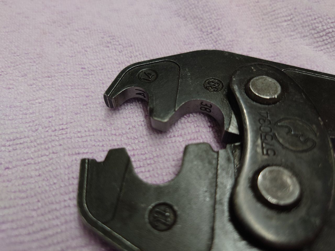 デンサン　ジェフコム　圧着工具　DC-38A　14、22、38m²用　囗T巛