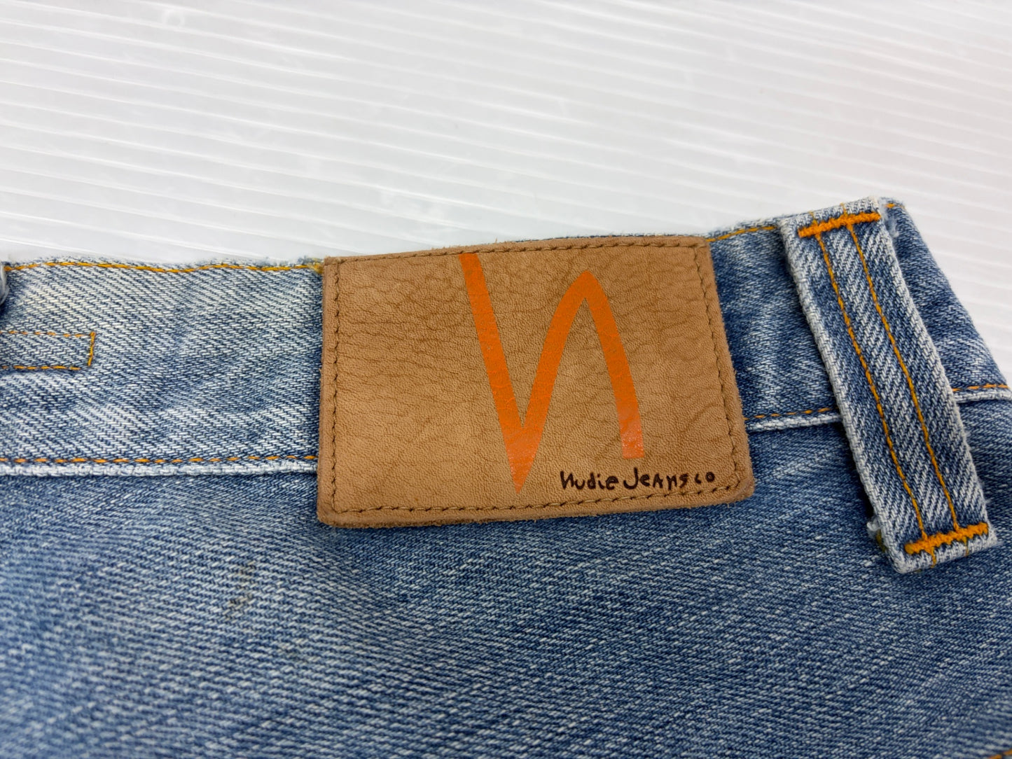 ヌーディージーンズ USED加工 デニムパンツ チェーンステッチ W30 L30 NJ2224 EVEN STEVEN イーブン スティーブン Nudie Jeans
