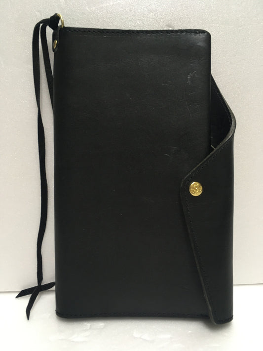 ※送料無料※ HUKURO 本当に使える手帳カバー ほぼ日weeks 栃木レザー ブラック 中古 囗G