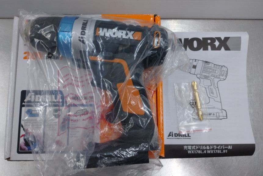 WORX　ワークス　20V充電式ドリル＆ドライバー　WX178L.91　未使用品　囗T巛