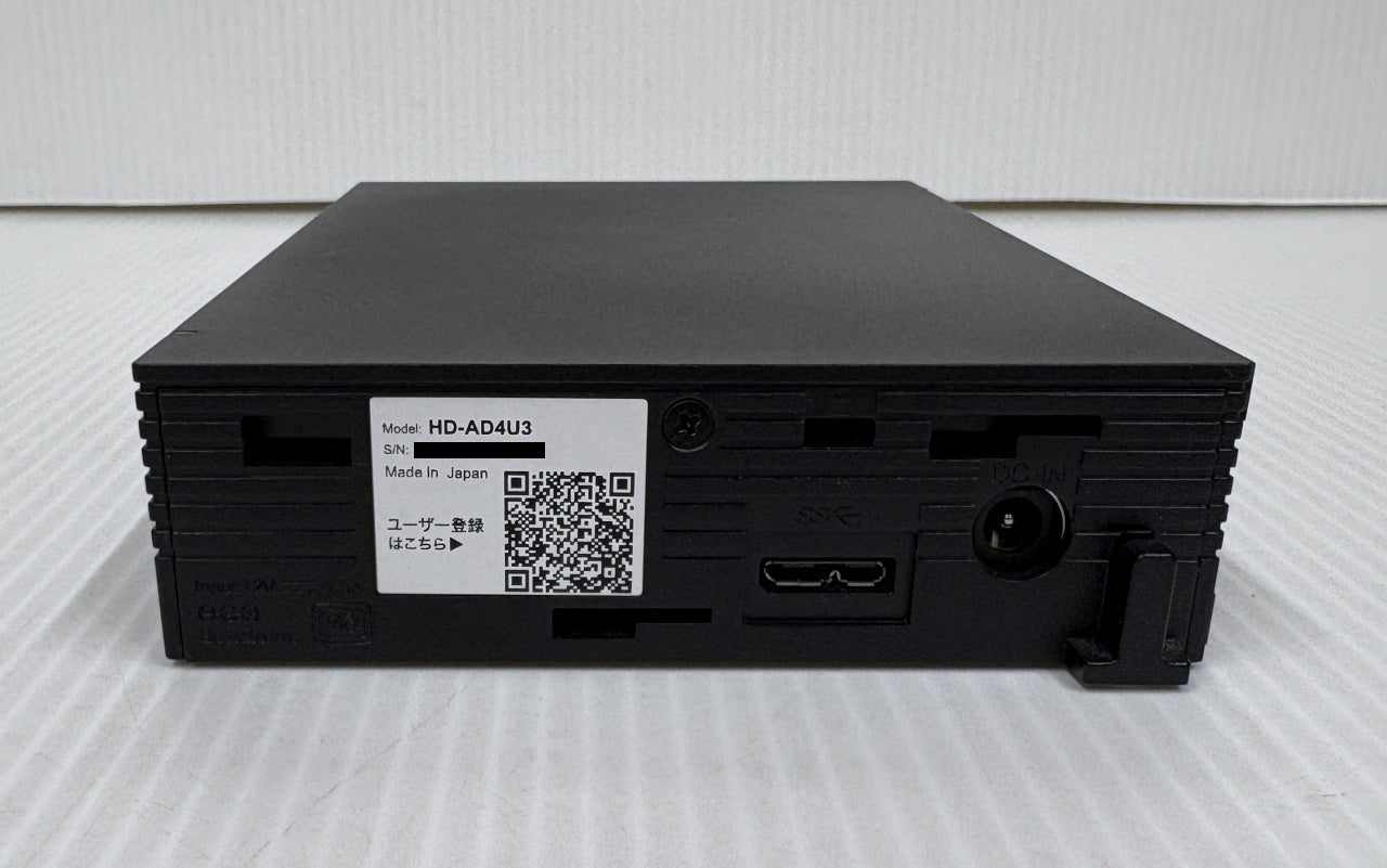 送料無料 バッファロー 4TB 外付けHDD HD-AD4U3囗T巛