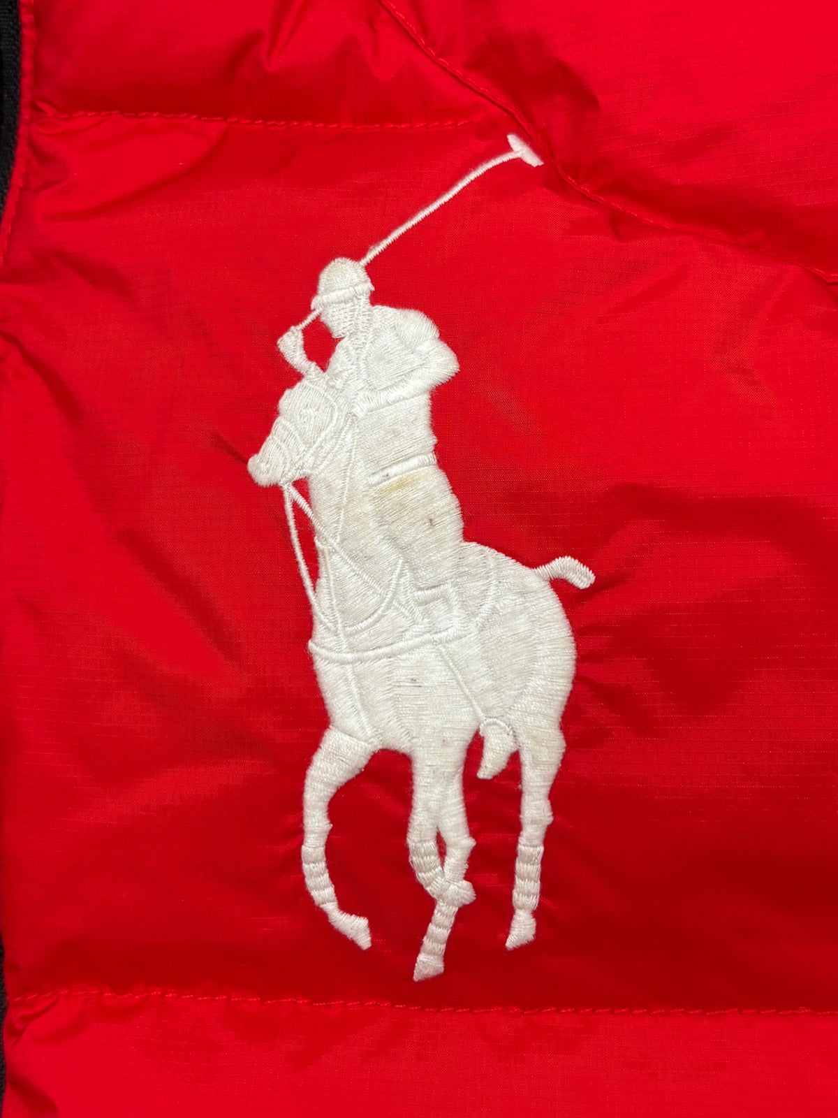 ※送料無料※ POLO RALPH LAUREN ポロラルフローレン メンズ ダウンベスト サイズXS フード欠品 古着 囗G