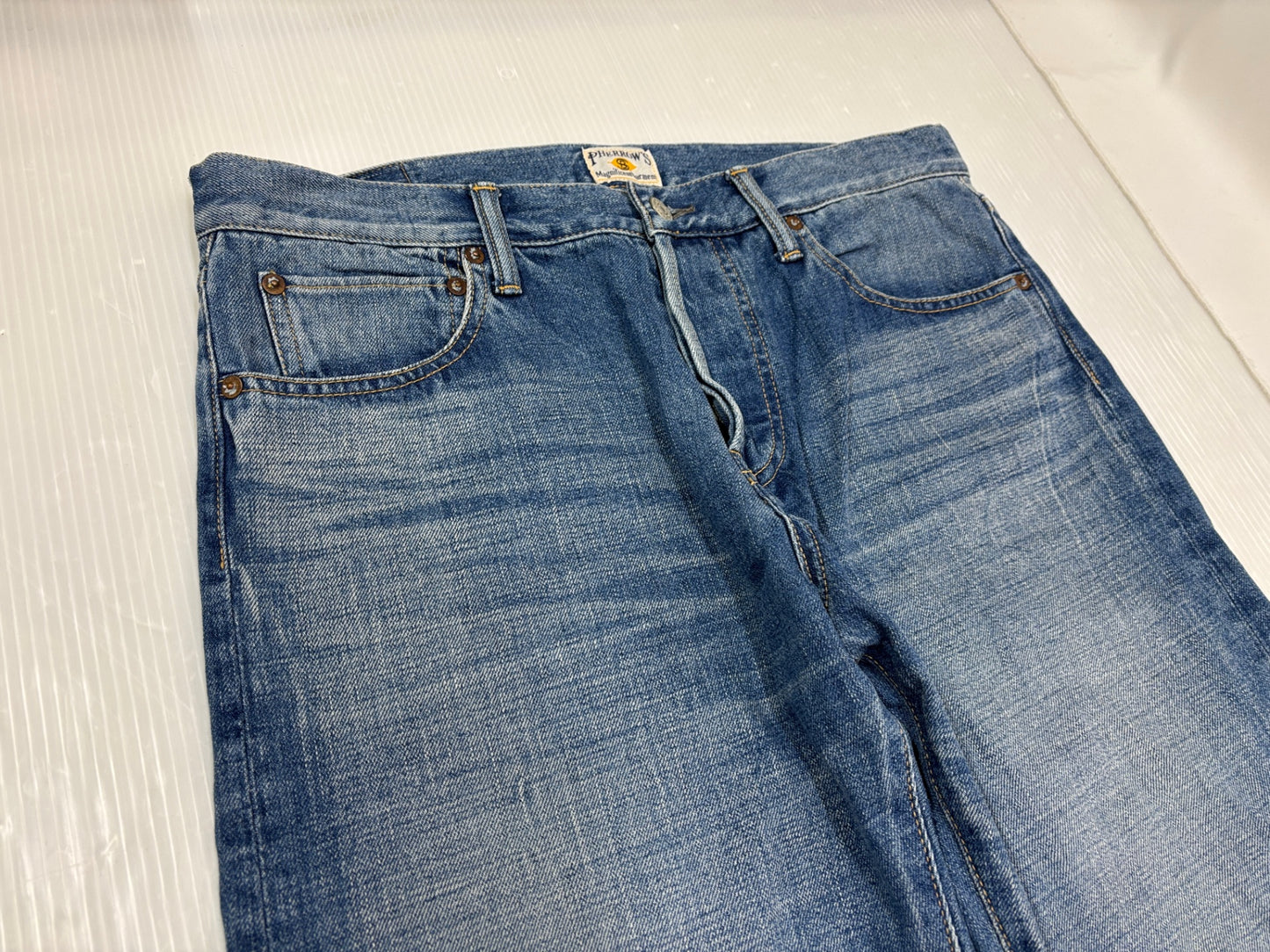 フェローズ デニムパンツ Lot: 440 アンクルテーパードジーンズ サイズ34 Pherrow's