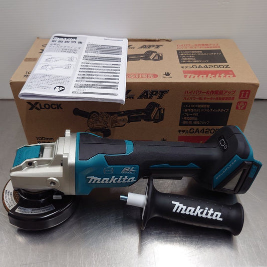マキタ　Makita　18V充電式100mmディスクグラインダー　GA420DZ　X-LOCK型　未使用品　囗T巛