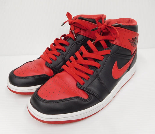 NIKE AIR JORDAN 1 MID BRED TOE DQ8426-060 エアジョーダン1 ミッド ブレッドトゥ 黒赤 スニーカー size:28cm 中古囗T巛