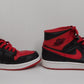 NIKE AIR JORDAN 1 MID BRED TOE DQ8426-060 エアジョーダン1 ミッド ブレッドトゥ 黒赤 スニーカー size:28cm 中古囗T巛