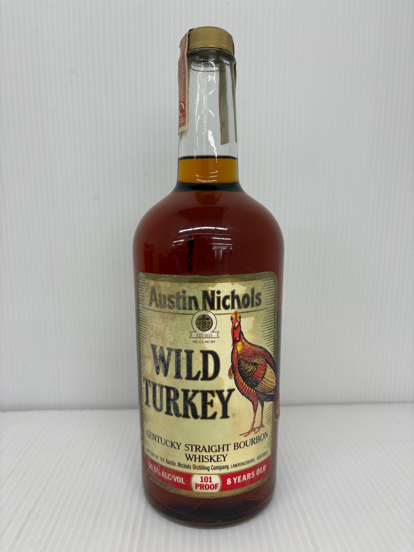 未開栓 WILD TURKEY 8年 1000ml 101PROOF 50.5% Austin Nichols ワイルドターキー バーボン オールドボトル 古酒 1L