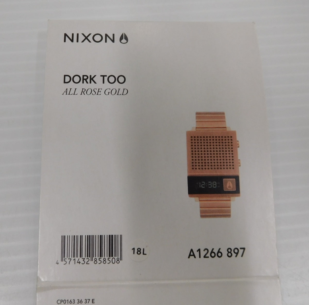 【希少】NIXON THE DORK TOO A1266-897 ALL ROSE GOLD ニクソン ドークトゥー デジタル 腕時計 音声時計 中古囗T巛