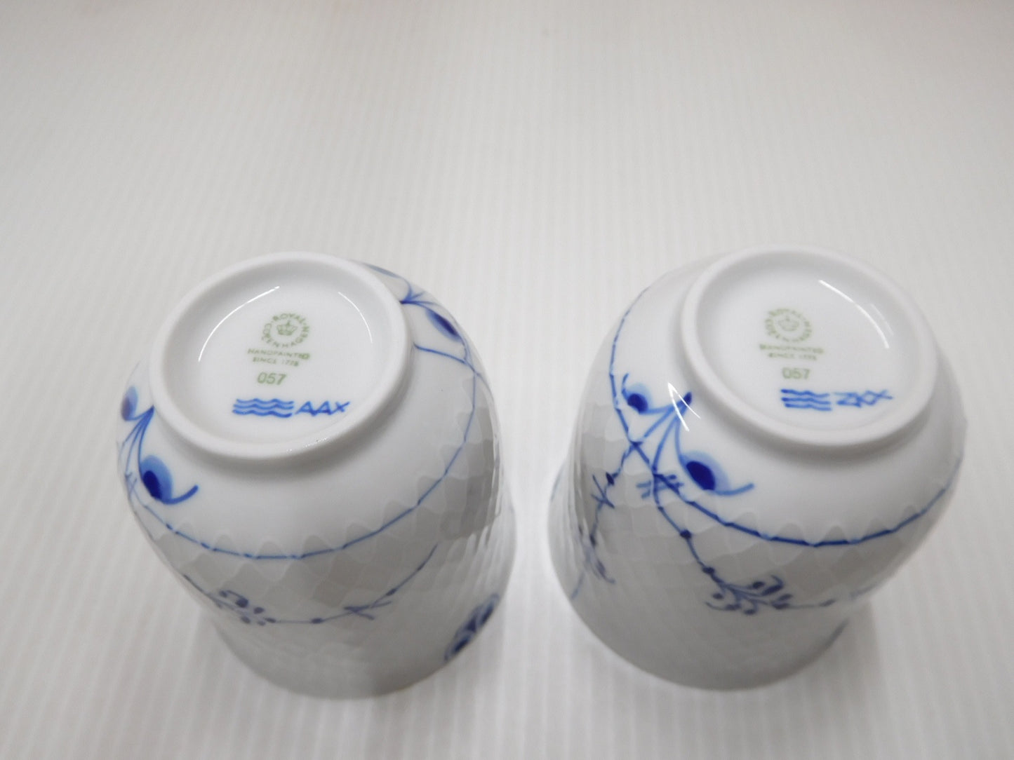 送料無料 ロイヤルコペンハーゲン ブルーパルメッテカップ ペア囗T巛
