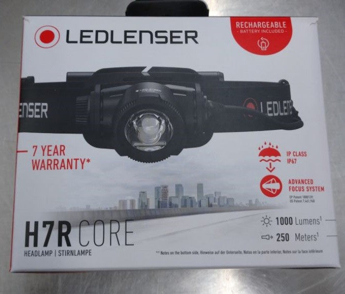 中古美品 レッドレンザー LEDLENSER LEDヘッドライト ヘッドランプ H7R CORE 囗T巛