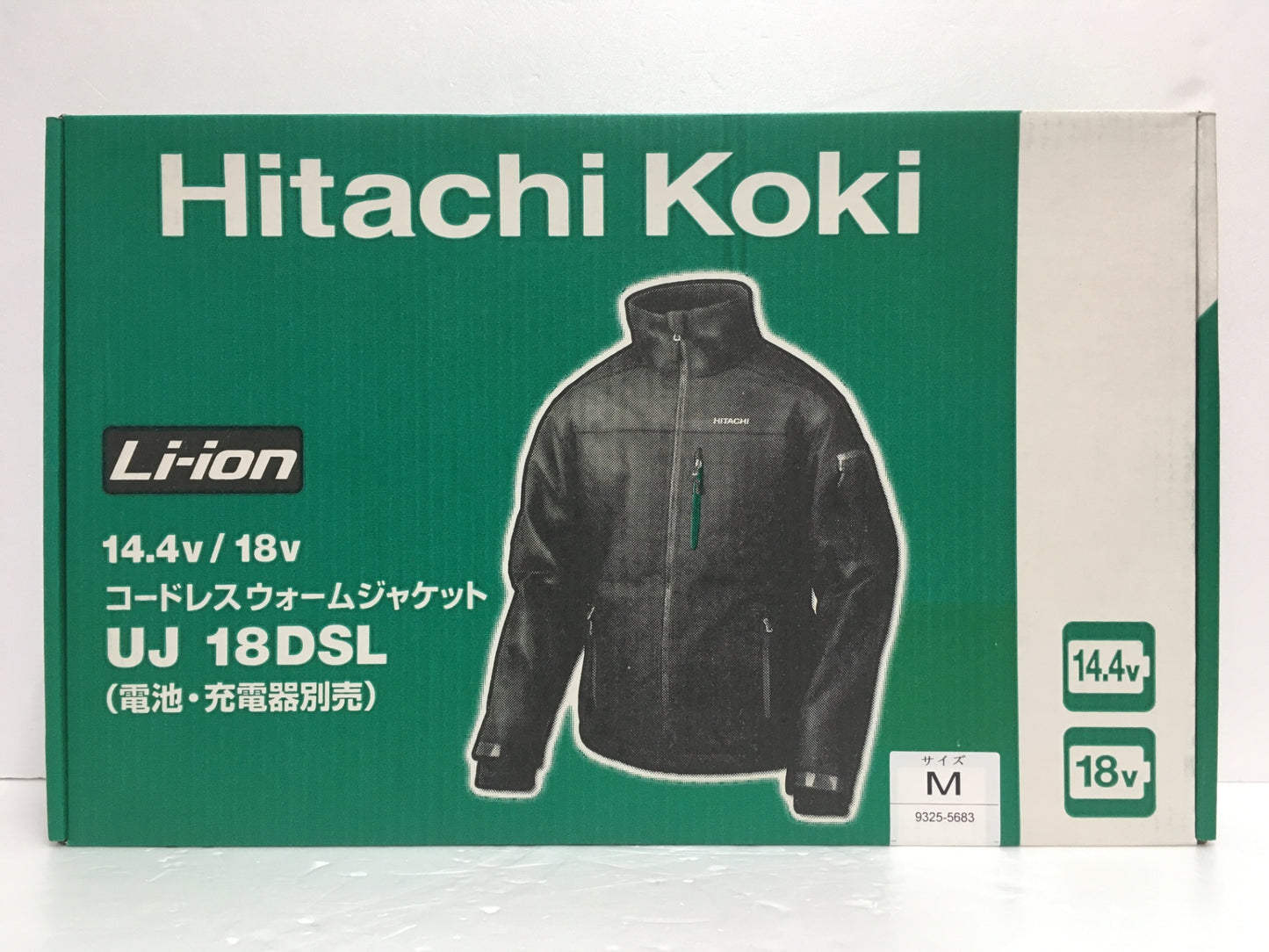 ※送料無料※ Hitachi Koki 14.4v/18v コードレスウォームジャケット UJ 18DSL サイズM 未使用品 囗G