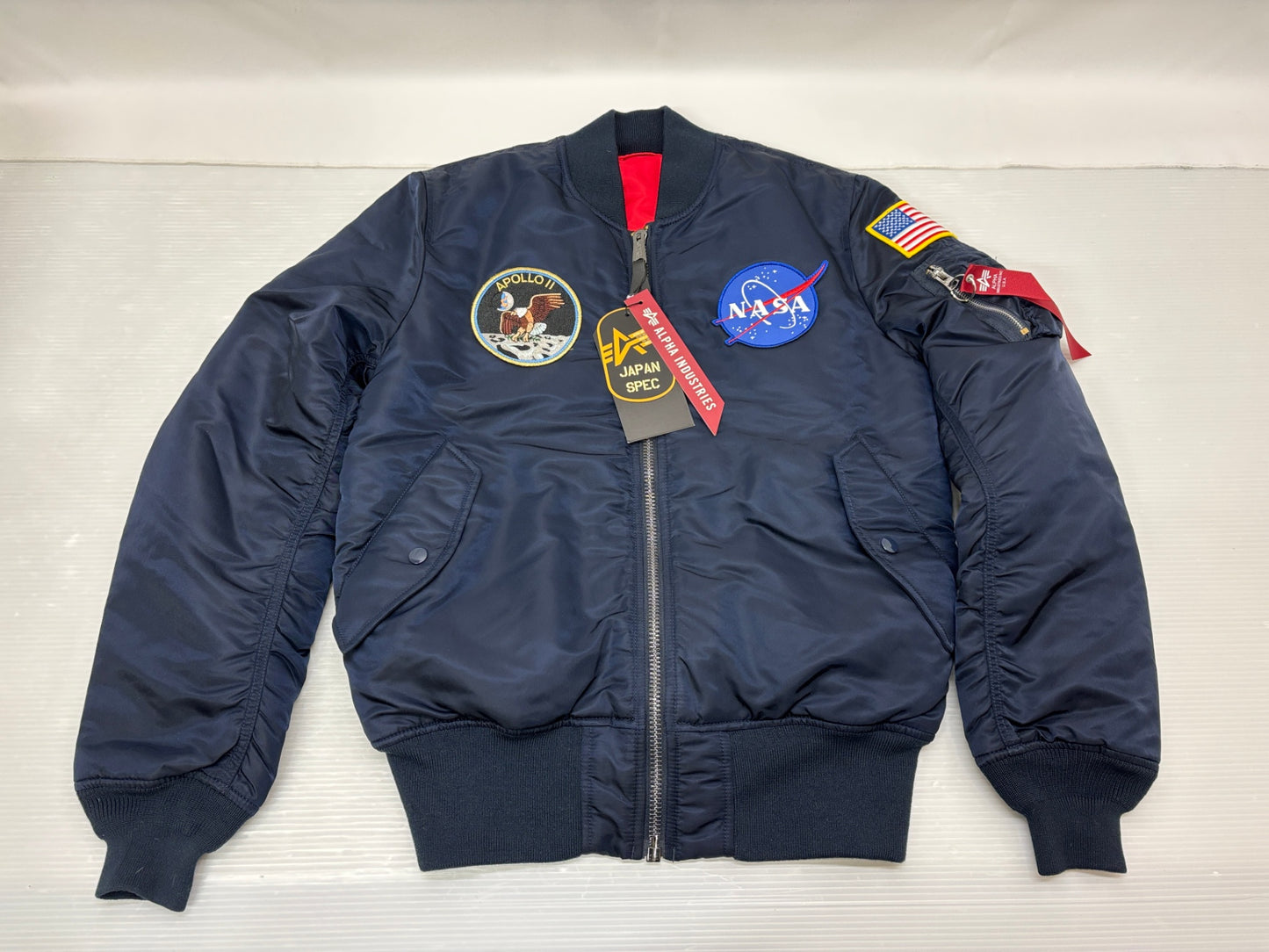 アルファ MA-1 フライトジャケット サイズL TA-0113 NASA APOLLO JAPAN FIT
