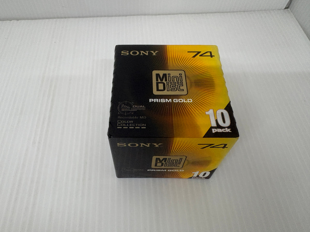 未開封 SONY MD PRISM GOLD 74分 10枚パック 10MDW74PRB 日本製 ミニディスク