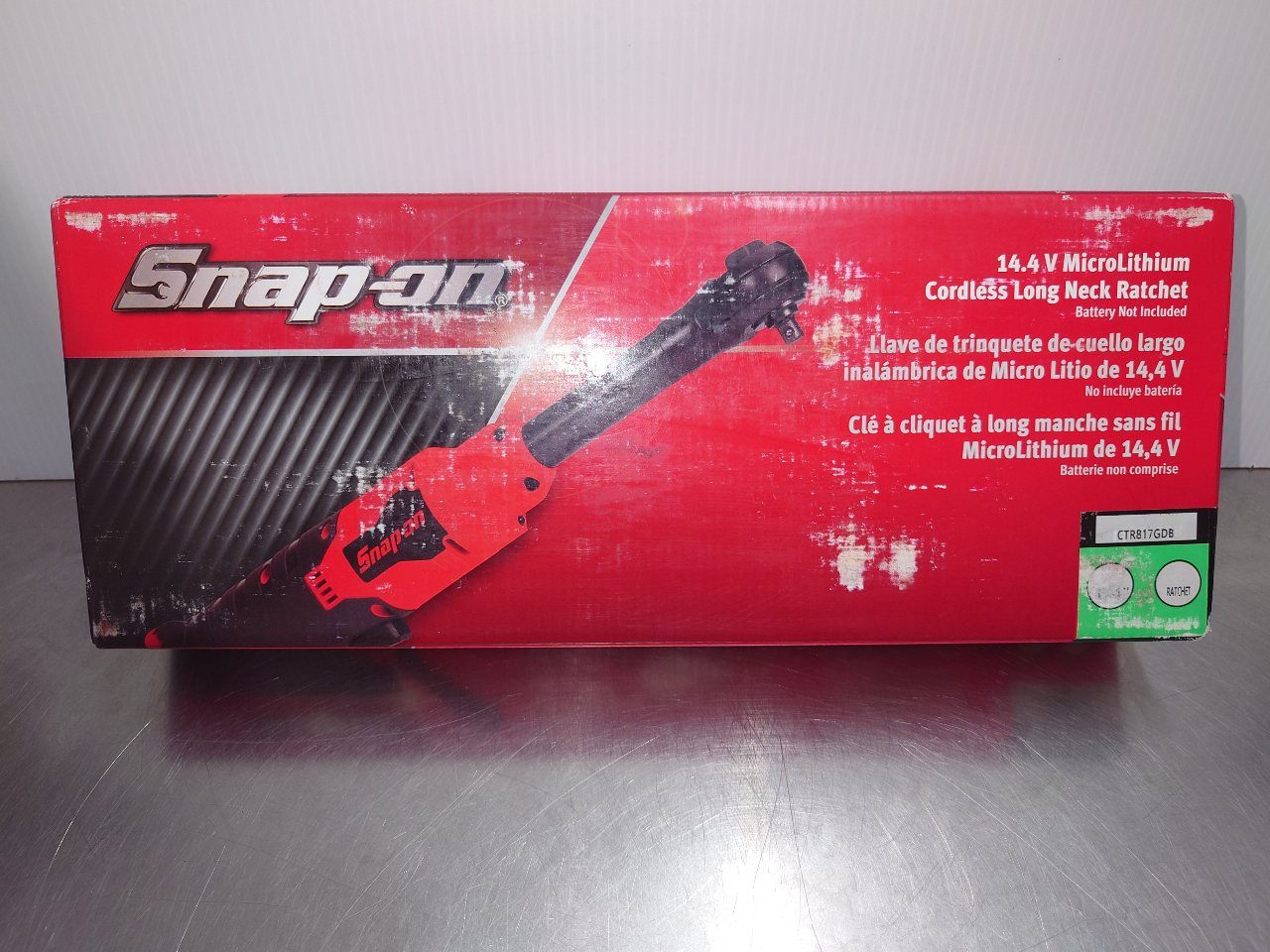 スナップオン　snap-on　(1/4)コードレスロングネックラチェット　並行輸入品　CTR817GDB GREEN　囗T巛