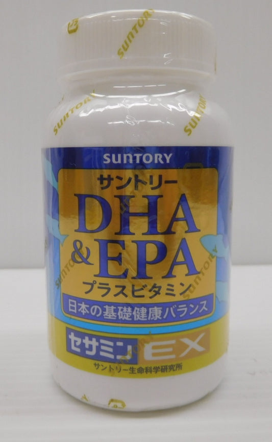 未開封！サントリー DHA&EPA プラスビタミン セサミンEX 栄養補助食品 240粒 2026年10月囗T巛