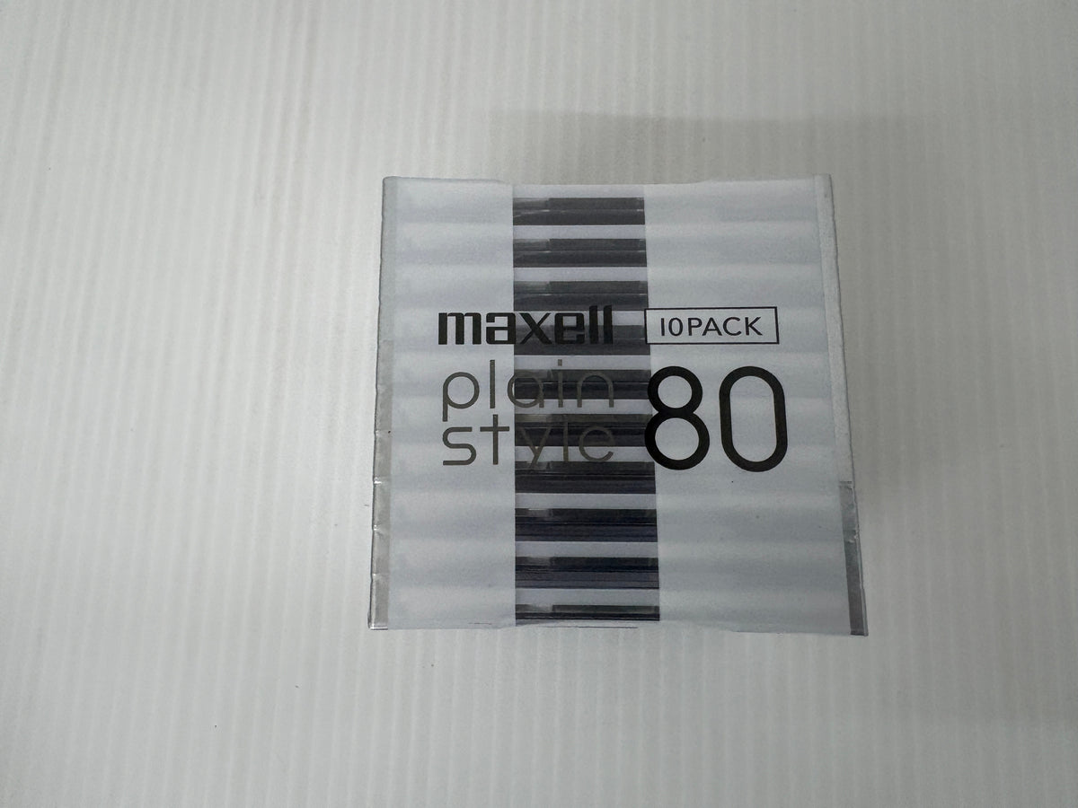 【未開封】maxell マクセル MD 80分 10枚 PLMD80.10P plain style ミニディスク 日本製