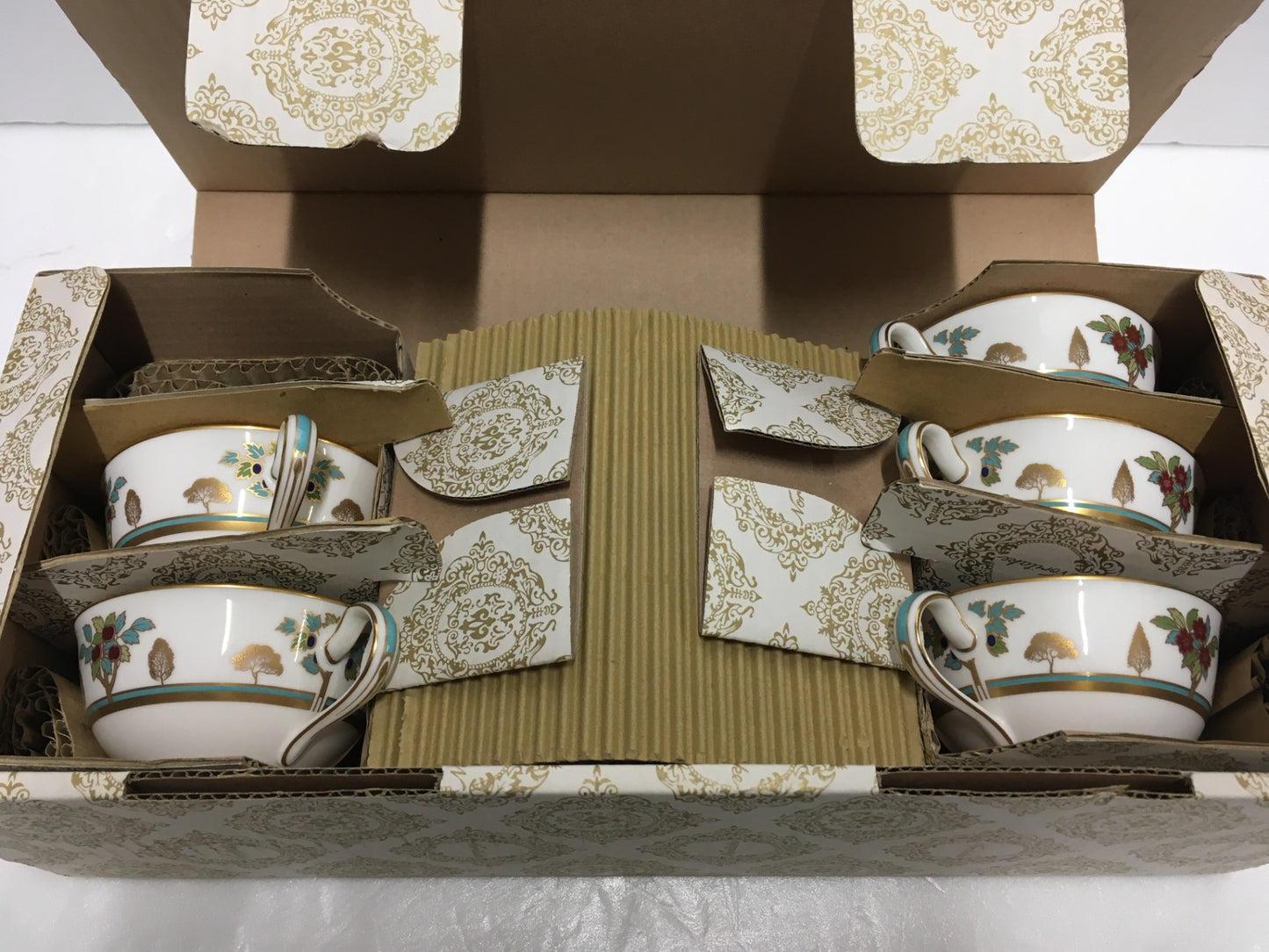 ※送料無料※ Noritake ノリタケ OASIS VERT オアシスヴェール カップ＆ソーサー 5客セット 長期保管 未使用品 囗G
