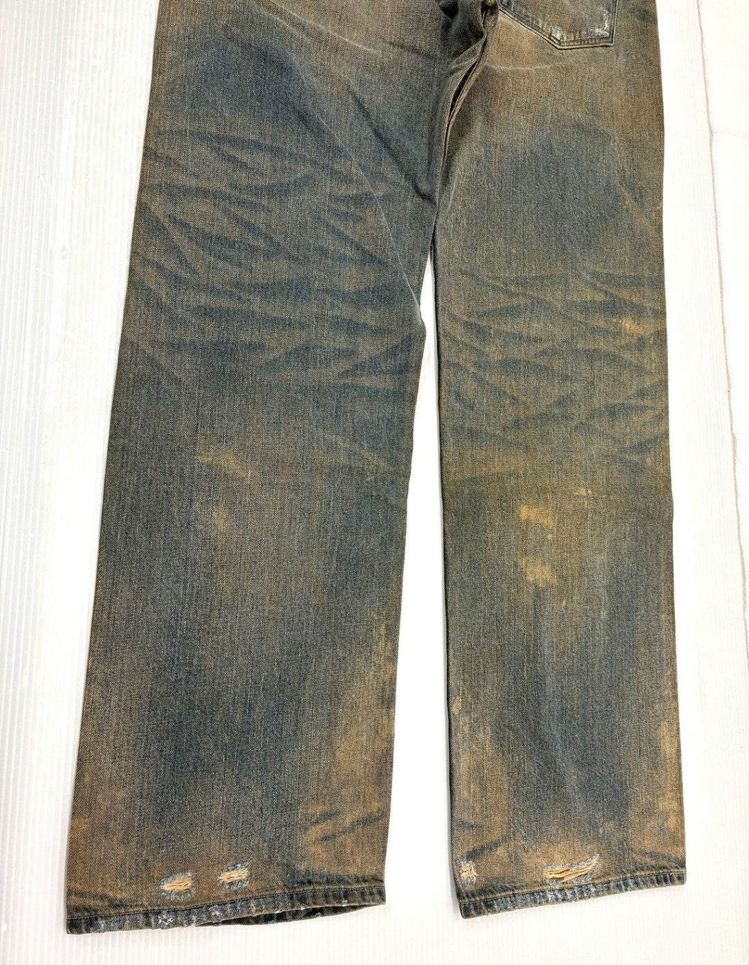 リーバイス LVC 27501-0004 デニムパンツ ジーンズ ダメージ リペア加工 W36 日本製 Levi's Vintage Clothing