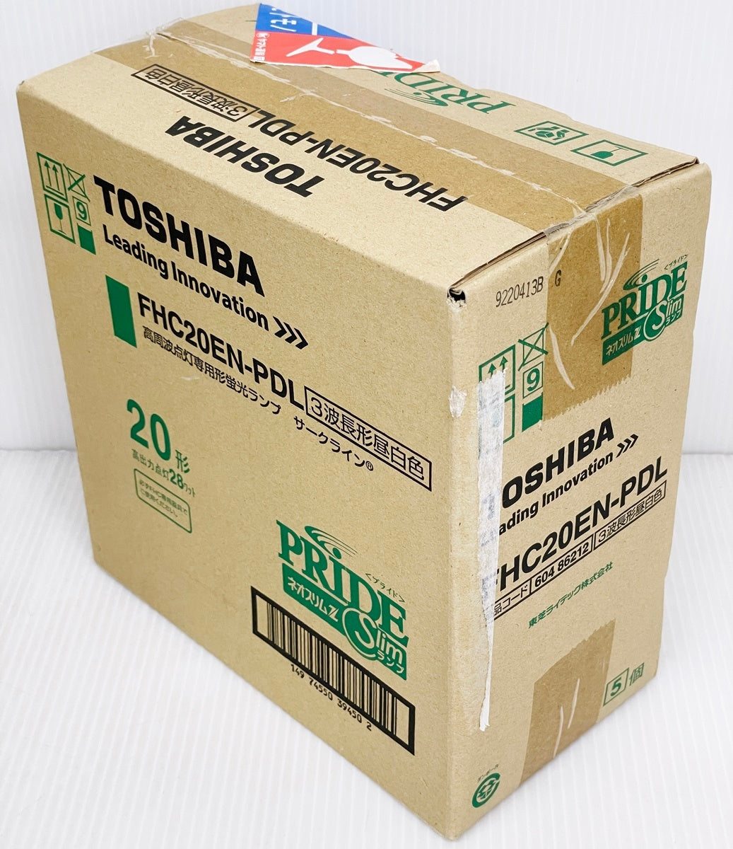 TOSHIBA 東芝 高周波点灯専用形蛍光灯サークライン 昼白色 FHC20EN-PDL 5本セット