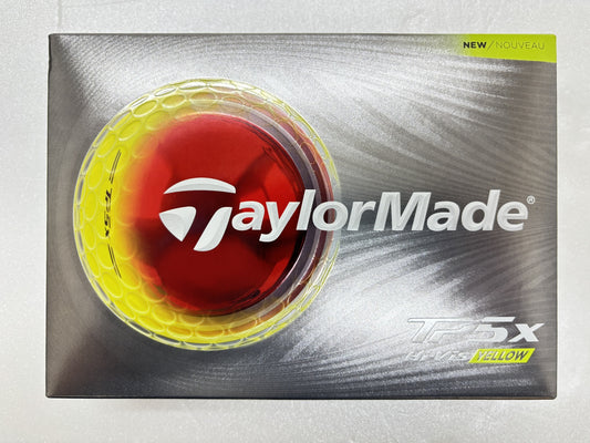 ※送料無料※ TaylorMade テーラーメイド TP5x Hi-Vis イエロー ゴルフボール 1ダース 未使用 囗G
