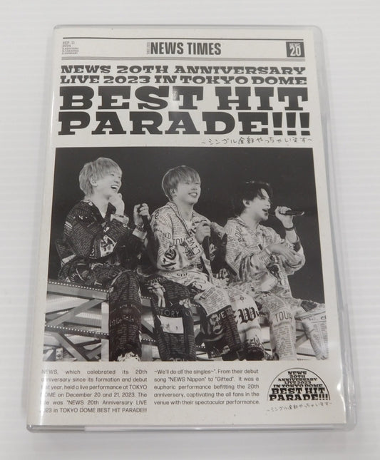 DVD NEWS 20th Anniversary LIVE 2023 in TOKYO DOME BEST HIT PARADE!!!～シングル全部やっちゃいます～囗T巛