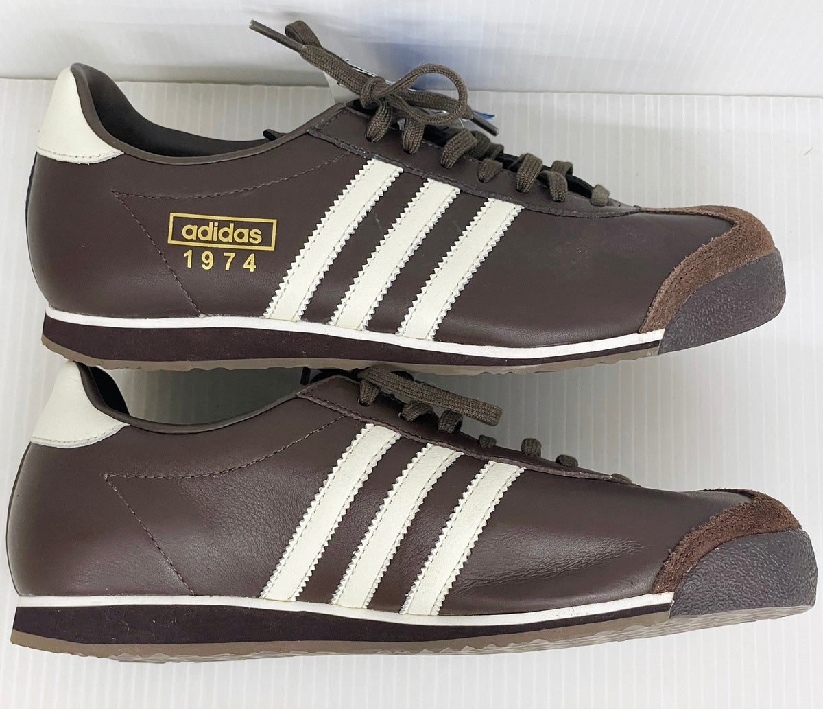 adidas アディダス 1974復刻 ローカットスニーカー レディース サイズ24.5 ブラウン 011203