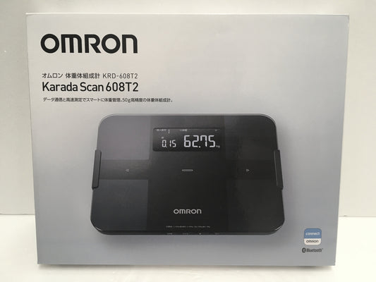 ※送料無料※ omron オムロン Karada Scan 608T2 カラダスキャン 体重体組成計 KRD-608T2 ブラック 未使用品 囗G