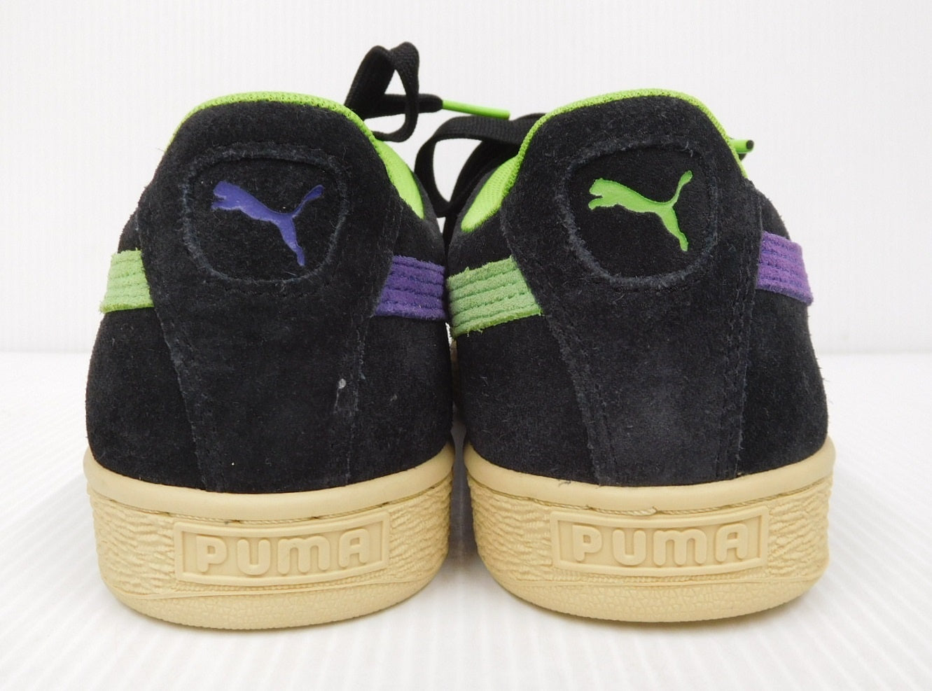 PUMA プーマ スウェード サンタクルーズ  ブラック グリーンフラッシュ  381905-01 size:26.5cm囗T巛