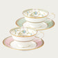※送料無料※ Noritake ノリタケ ヨシノ グリーン&ピンク ティーカップ&ソーサー ペアセット Y6988C 998307 未使用品 囗G