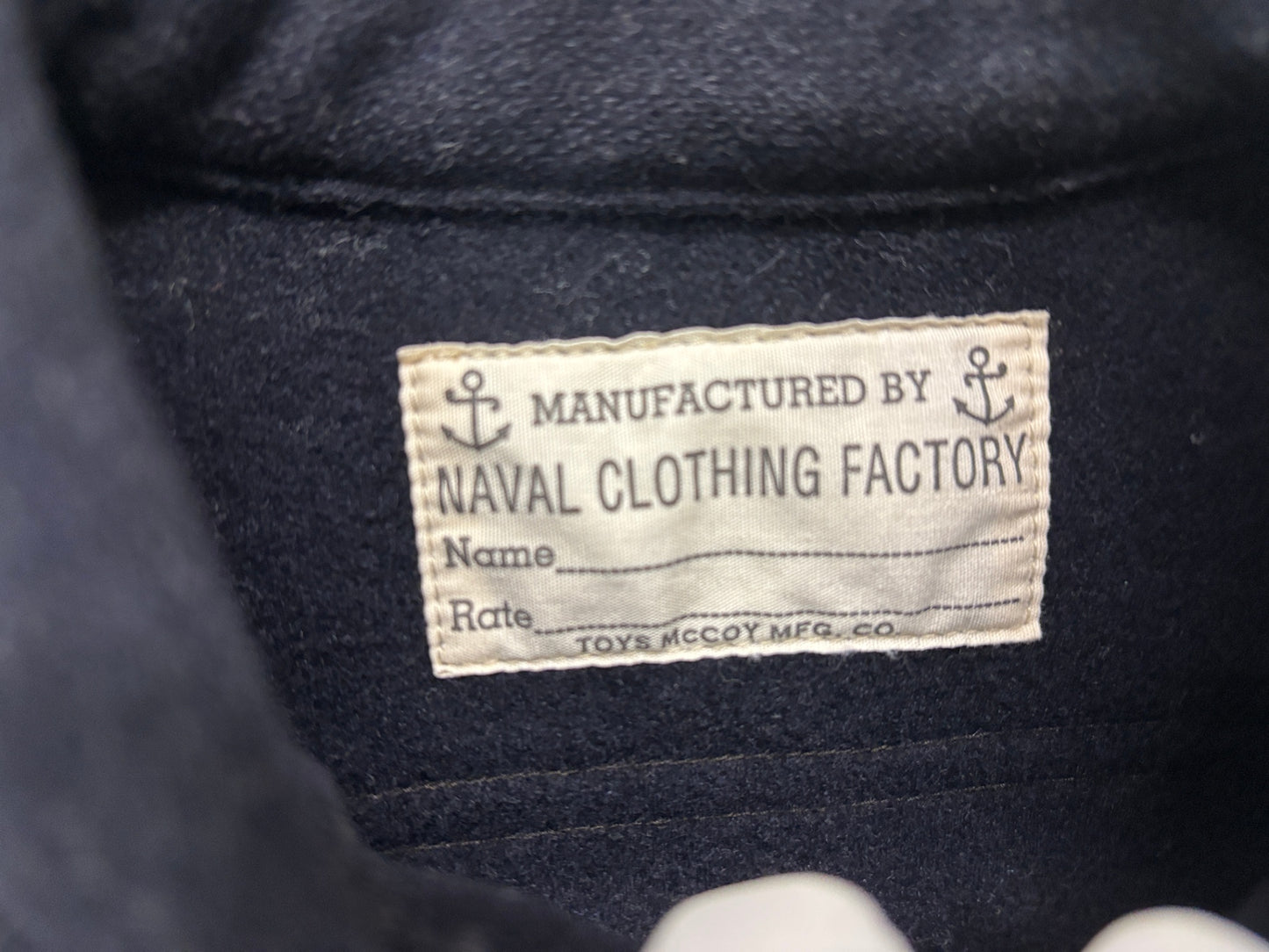 トイズマッコイ C.P.Oシャツ NAVAL CLOTHING FACTORY サイズ15 TOYS McCOY