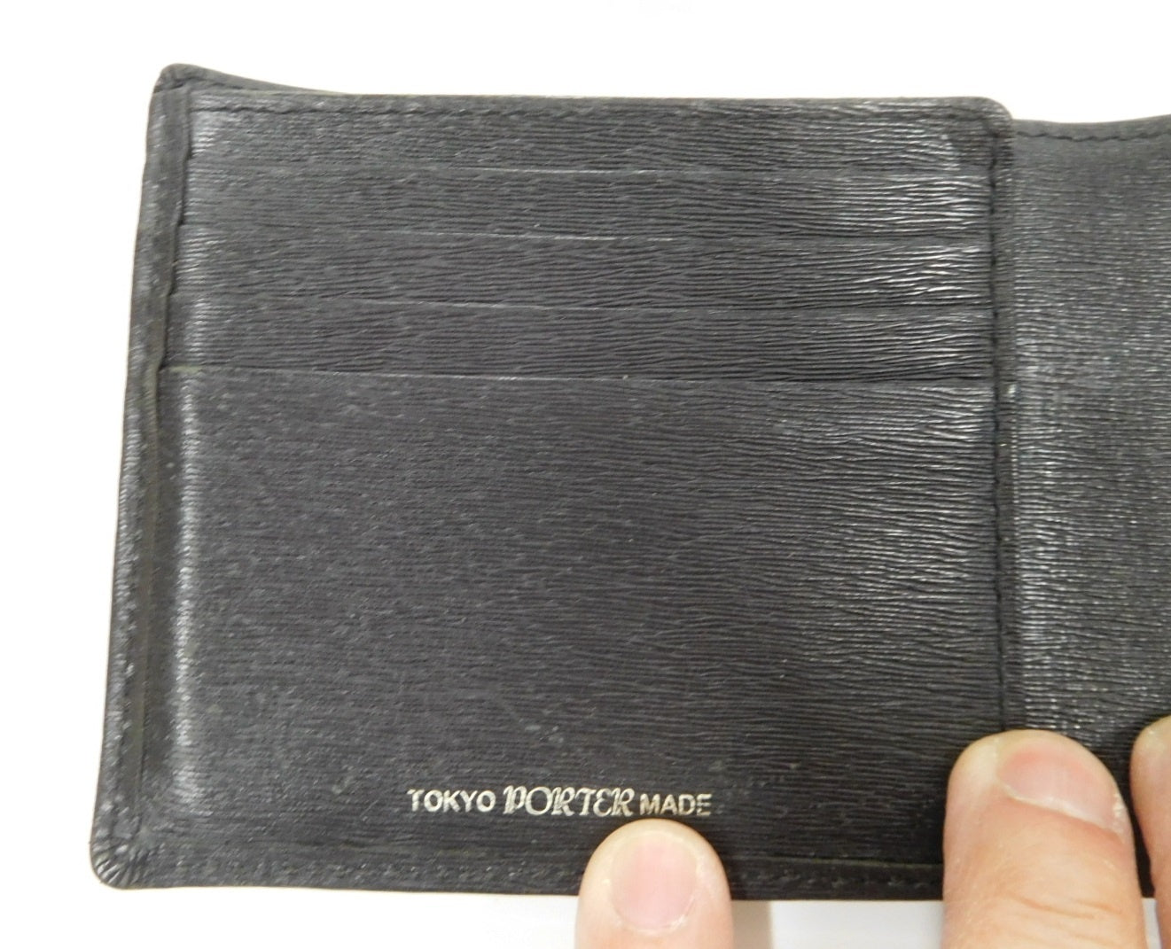 PORTER ポーター 二つ折り財布 カレント ブラック 中古囗T巛