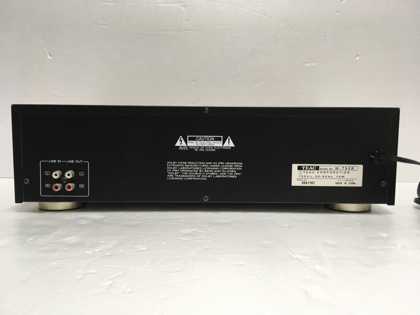 ※送料無料※ TEAC ティアック ダブルカセットデッキ W-790R 2002年製 ジャンク品 囗G