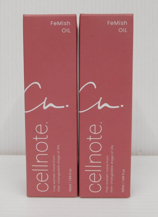 未開封！Cellnote FeMish OIL セルノート フェミッシュ オイル デリケートゾーン用化粧オイル 50ml 2本セット囗T巛
