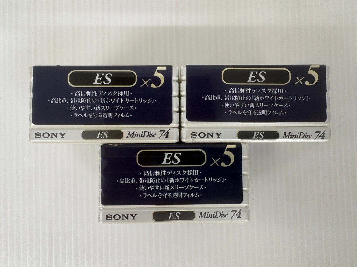 未開封 SONY 録音用MD 74分 15枚セット 5MDW-74C ミニディスク