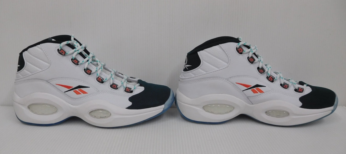 Reebok リーボック QUESTION MID クエスチョンミッド GW8857 ホワイト グリーン size:28cm囗T巛