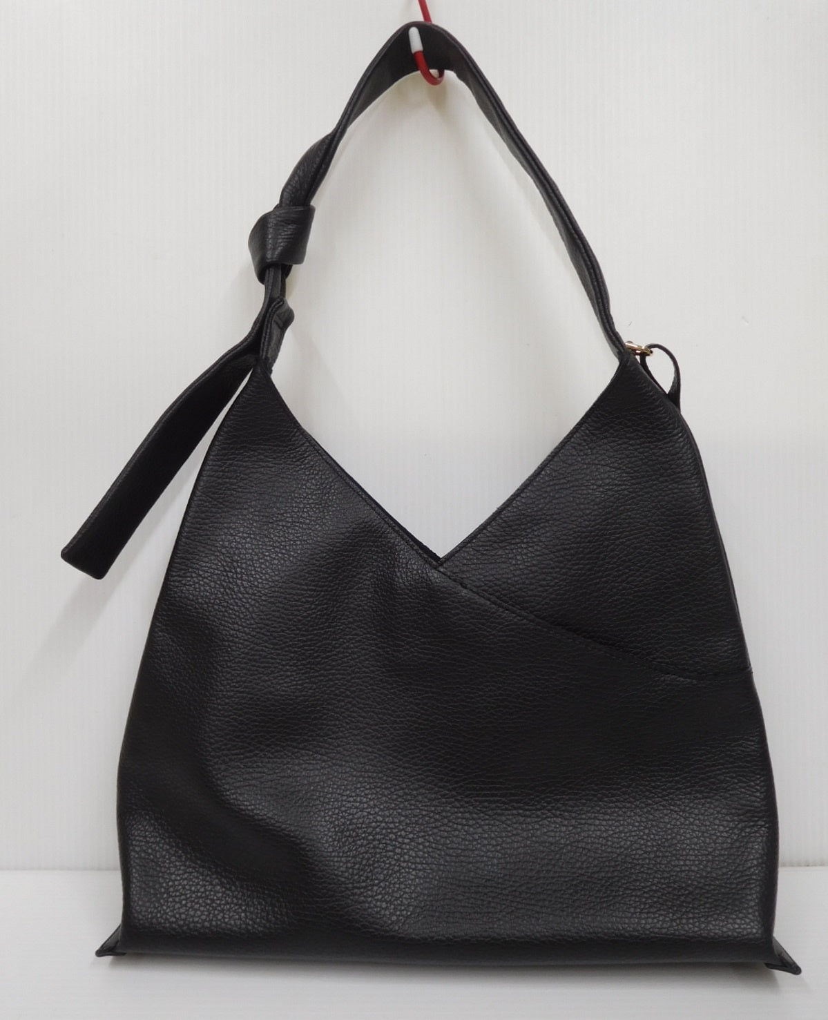 GINZA Kanematsu 銀座かねまつ ワンショルダーバッグ RM-23538  ブラック 黒 レザー レディース バッグ 中古囗T巛
