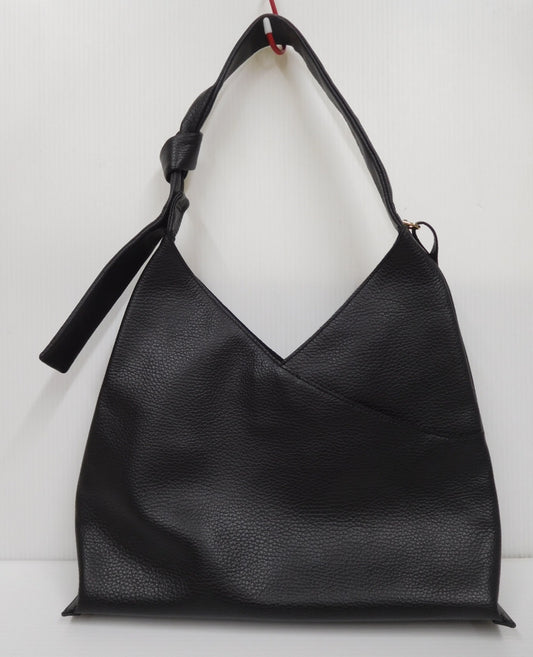 GINZA Kanematsu 銀座かねまつ ワンショルダーバッグ RM-23538  ブラック 黒 レザー レディース バッグ 中古囗T巛