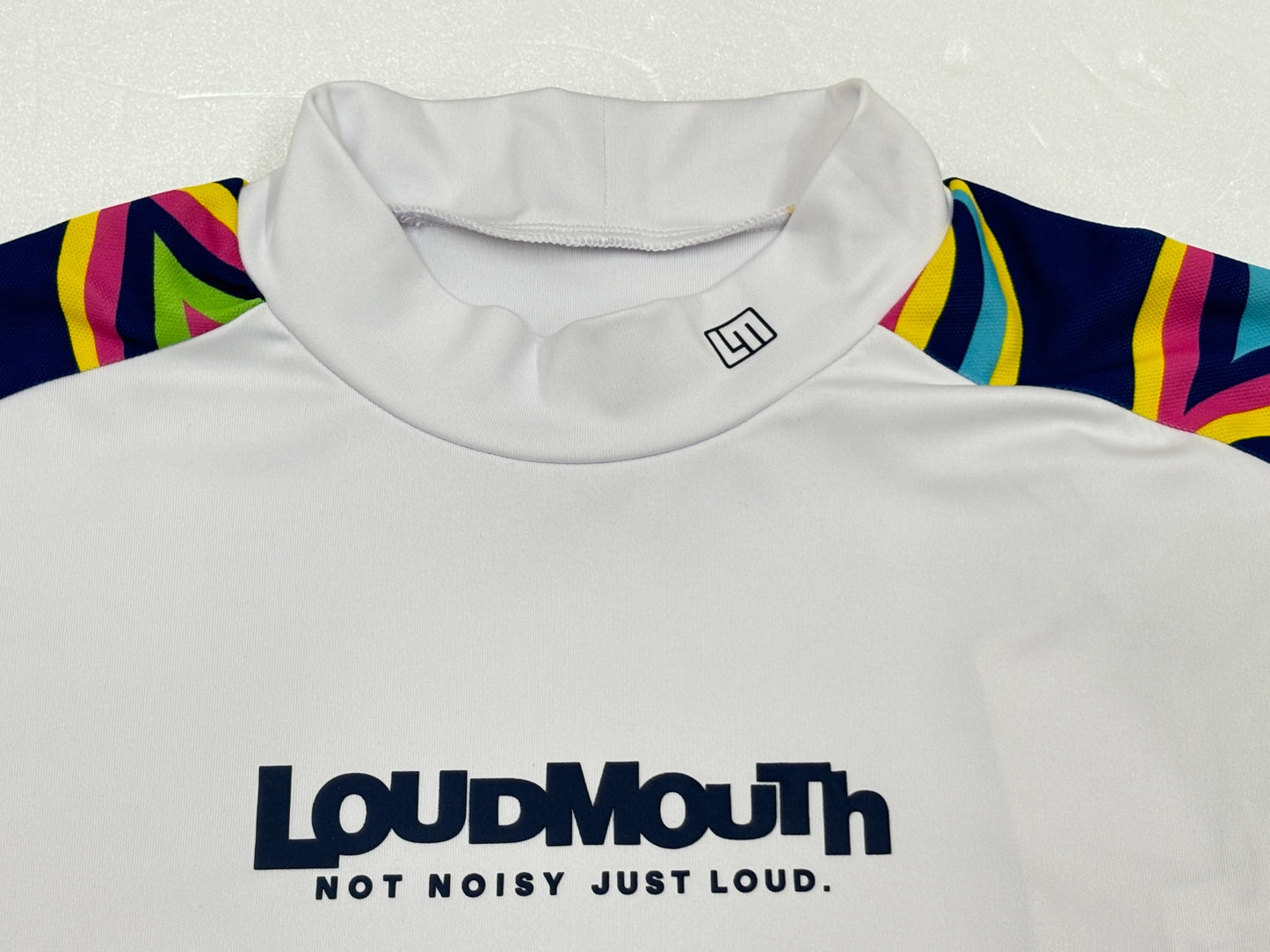 ※送料無料※ LOUDMOUTH ラウドマウス メンズ ゴルフウェア 半袖 モックネックシャツ サイスM 未使用 囗G