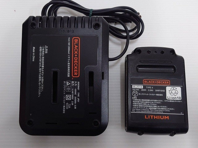 中古品　ブラックアンドデッカー　１８Vコードレスチェーンソー　GKC1820L2N 囗T巛